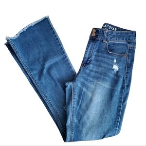 Vanilla Star Juniors high rise slim flare jeans. Size 7